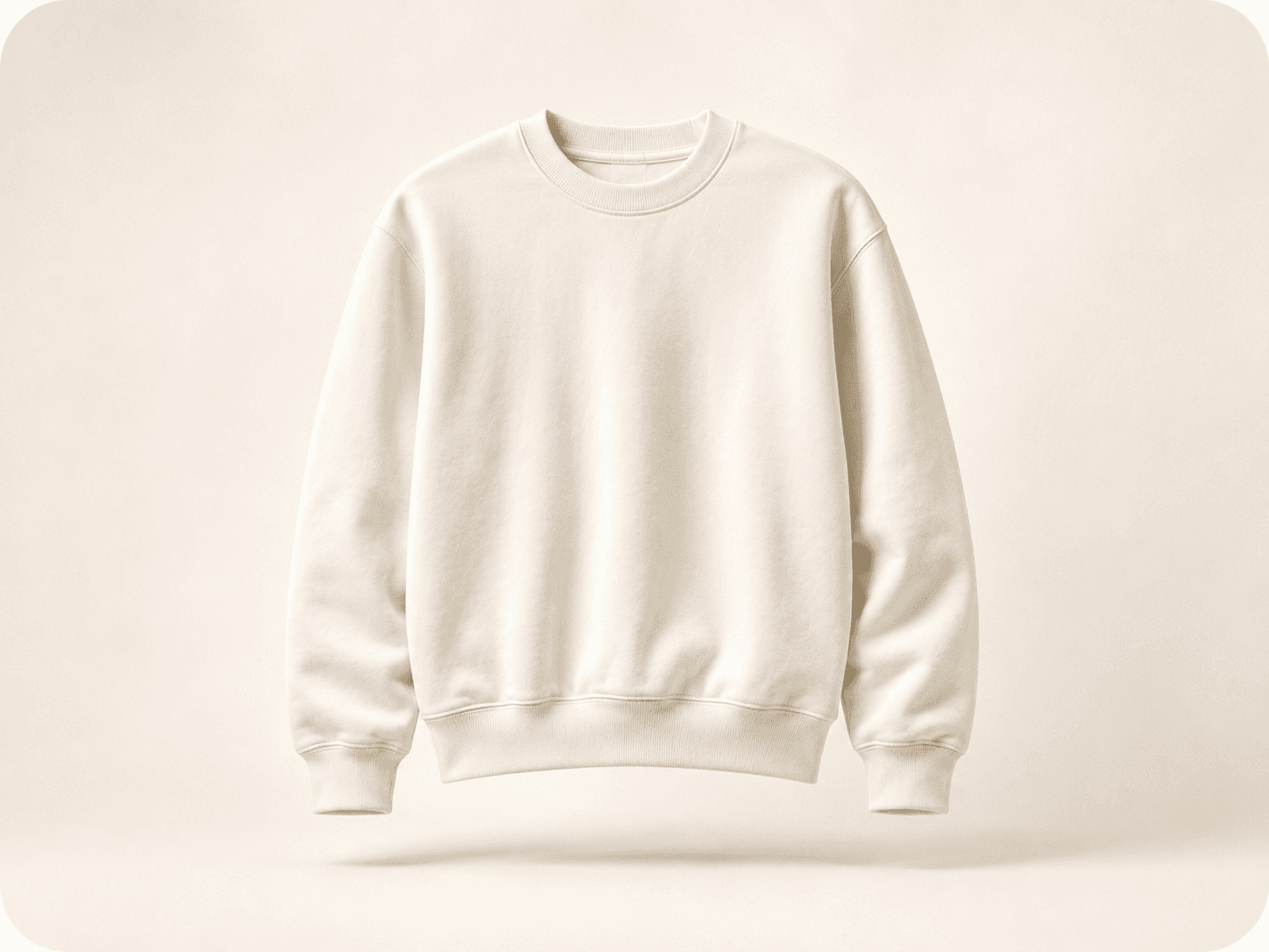 Blank off-white sweatshirt thumbnail