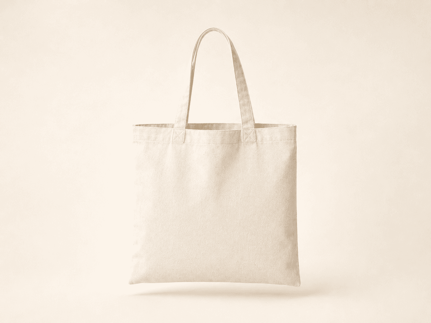 Blank natural cotton tote bag thumbnail