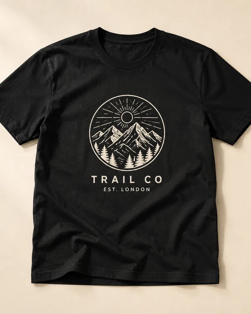 Classic T-shirt with a front-centre print