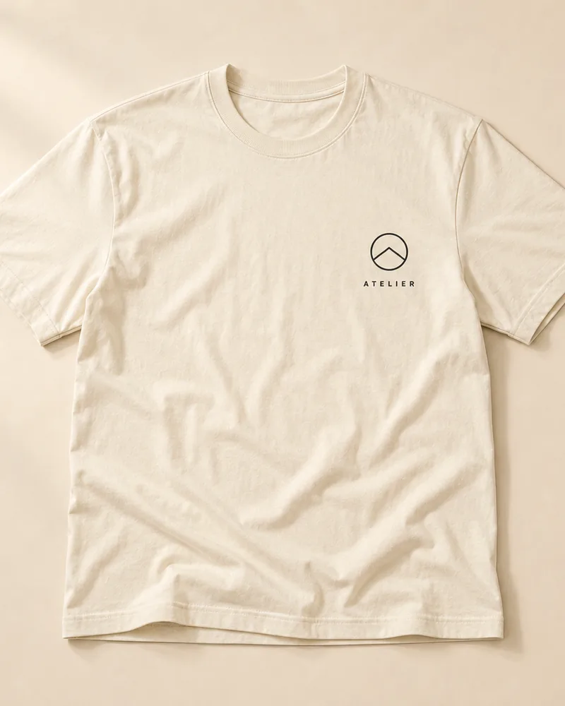 Classic T-shirt with a left chest print