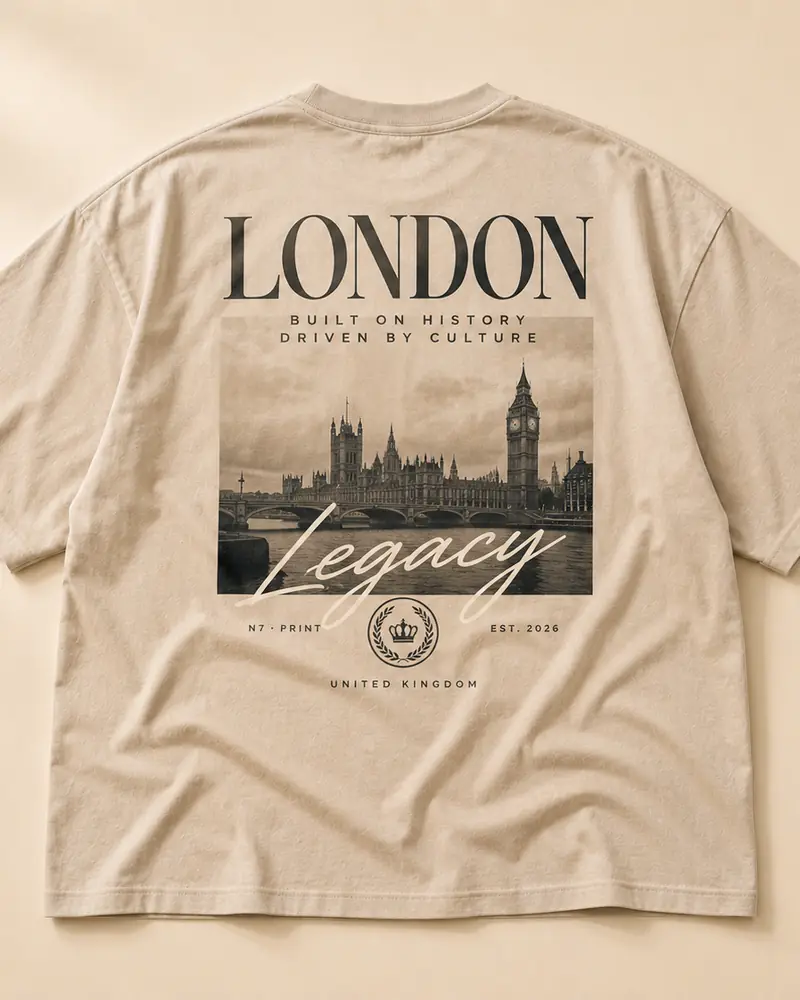 Oversized T-shirt with a back print